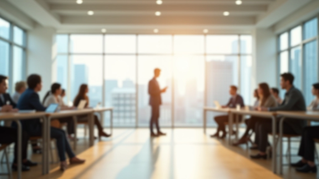 Modern bright training space with natural light, motivational atmosphere, clean environment