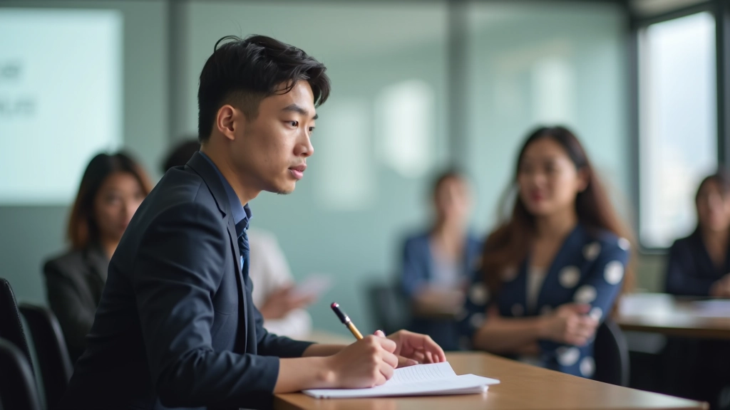 Participant in mindset development session
