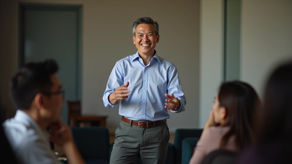 Workshop facilitator demonstrating technique to attentive group, interactive teaching moment, participants learning through observation and practice